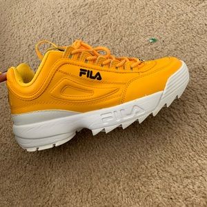 Yellow Women’s Disruptor Filas